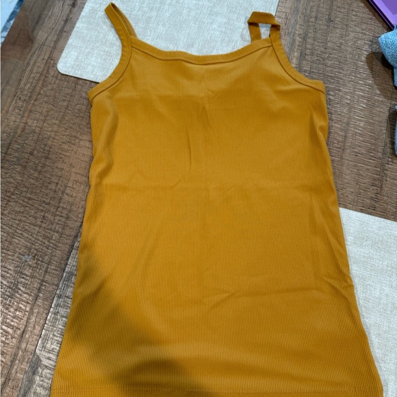 No Boundaries Tops - No Boundaries Mustard Ribbed Camisole